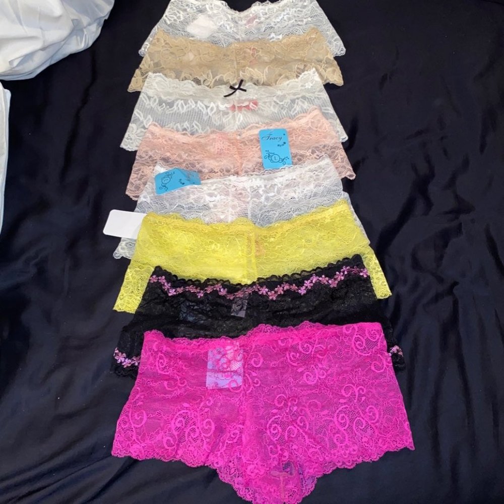 Lace boyshorts - Brand NEW - LOT OF 8